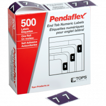 Pendaflex&reg; Numeric Labels #7 Purple 500/box