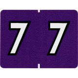 Pendaflex&reg; Numeric Labels #7 Purple 500/box