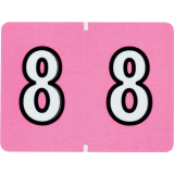 Pendaflex&reg; Numeric Labels #8 Lilac 500/box