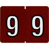 Pendaflex&reg; Numeric Labels #9 Brown 500/box