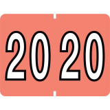 Pendaflex&reg; Labels Year 2020 Pink 500/box