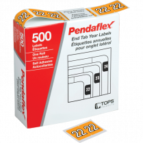 Pendaflex&reg; Labels Year 2022 Light Orange 500/box