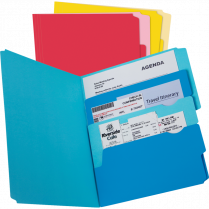 Pendaflex Divide-It-Up&trade; Multi-Section File Folders Letter Assorted Colours 24/pkg