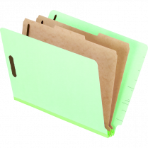 Pendaflex&reg; Pressboard Shelf Classification Folder Letter Pale Green 10/box