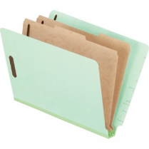 Pendaflex&reg; Pressboard Shelf Classification Folder Letter Pale Green Single