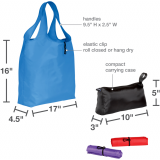 Oxford&reg; Reusable Grocery Bags Assorted Colours 8/pkg