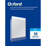 Oxford&reg; Page Protectors Matte 4 mil Letter 10/pkg