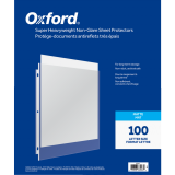 Oxford&reg; Page Protectors Matte 4 mil Letter 100/box