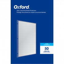 Oxford&reg; Side Load Sheet Protectors Vinyl 4 mil Legal 50/box