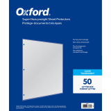 Oxford&reg; Page Protectors 4 mil Letter 50/box