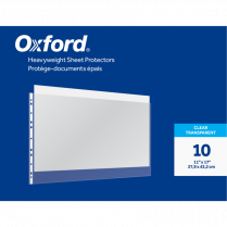 Oxford&reg; Page Protectors 11" x 17" 3 mil 10/pkg