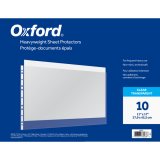 Oxford&reg; Page Protectors 11" x 17" 3 mil 10/pkg