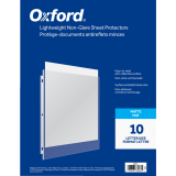 Oxford&reg; Page Protectors Matte 2 mil Letter 10/pkg