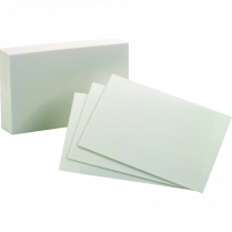 Oxford&reg; White Index Cards 4" x 6" Plain 100/pkg