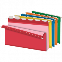 Pendaflex&reg; Ready-Tab&reg; Extra Capacity Hanging Folders with Lift Tab 2" Legal Assorted Colours 20/box