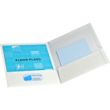 Oxford&reg; Showfolio&trade; Laminated Twin Pocket Portfolio White