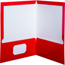 Oxford&reg; Showfolio&trade; Laminated Twin Pocket Portfolio Red