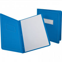 Oxford&reg; Panel & Border Report Covers Letter Light Blue 25/box