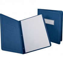 Oxford&reg; Panel & Border Report Covers Letter Blue 25/box
