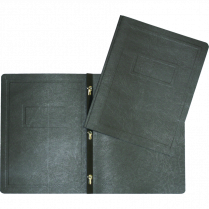 Oxford&reg; Panel & Border Report Cover Letter Black SINGLE