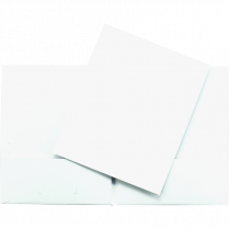 Oxford&reg; Twin Pocket Portfolio White SINGLE