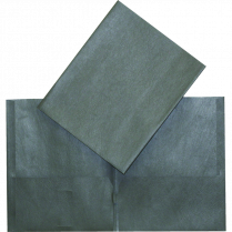 Oxford&reg; Twin Pocket Portfolio Black SINGLE