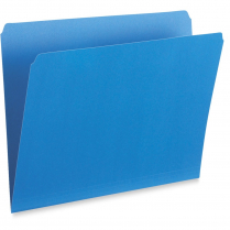 Pendaflex&reg; Straight Cut Vertical Coloured File Folders Legal Blue 100/box