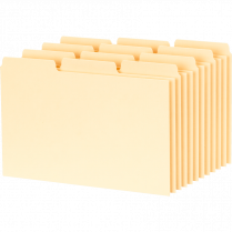 Oxford&reg; Blank Card Guide 5" x 8" 100/pkg