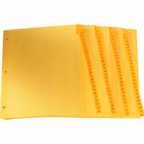 Oxford&reg; Printed Tab Index Dividers 1-100 Buff