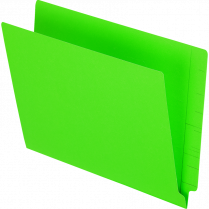 Pendaflex&reg; Coloured End Tab File Folders Letter Green 100/box