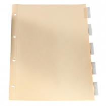Oxford&reg; Insertable Tab Index Dividers Legal 4-Hole Clear 5-Tab