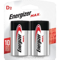 Energizer MAX Alkaline D Batteries 2/pkg