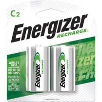 Energizer Recharge Universal Rechargeable C Batteries 2/pkg
