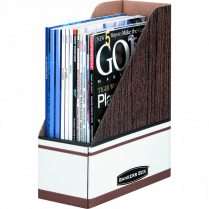 Bankers Box&reg; Corrugated Magazine File 4-1/4" x 9-5/8" x 11-3/4"H