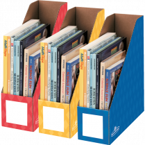 Bankers Box&reg; Magazine File 4" Assorted Colours 3/pkg