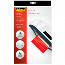 Fellowes&reg; Laminating Pouches Index Card Size 25/pkg