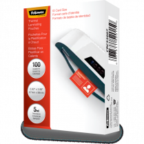 Fellowes&reg; Laminating Pouches Government/ID Tag 100/pkg
