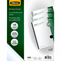 Fellowes&reg; Binding Covers 11" x 8-1/2" 100/pkg Transparent