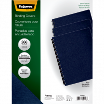 Fellowes&reg; Expressions&trade; Linen Presentation Covers 11-1/4&rdquo; x 8-3/4&rdquo; 200/pkg Navy