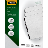 Fellowes&reg; Expressions&trade; Linen Presentation Covers 11-1/4&rdquo; x 8-3/4&rdquo; 200/pkg White