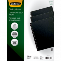 Fellowes&reg; Futura&trade; Presentation Covers 11" x 8-1/2" 25/pkg Black