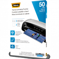 Fellowes&reg; Thermal Laminating Pouches Letter 3mil 50/pkg