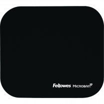Fellowes&reg; Microban&reg; Ultra Thin Mouse Pad 9" x 8" Black