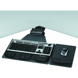 Fellowes&reg; Professional Series Corner Keyboard Tray Black