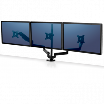 Fellowes&reg; Platinum Series Triple Monitor Arms Black