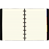 Filofax&reg; Notebook A5 8-1/4" x 5-3/4" Black