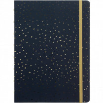 Filofax&reg; Confetti Notebook 8-1/4" x 5-3/4" Charcol