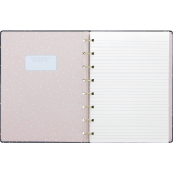 Filofax&reg; Confetti Notebook 8-1/4" x 5-3/4" Charcol