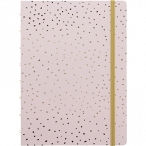 Filofax&reg; Confetti Notebook 8-1/4" x 5-3/4" Quartz Rose