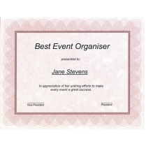 St. James&reg; Regent Certificates Red & Silver 100/pkg